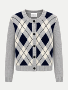Robert Ley Cardigan Luna mit Raute-Muster 912 sanderling bei Robert Ley