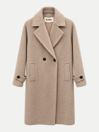 Flona Mantel aus Woll-Seide-Mix 13786 taupe bei Robert Ley