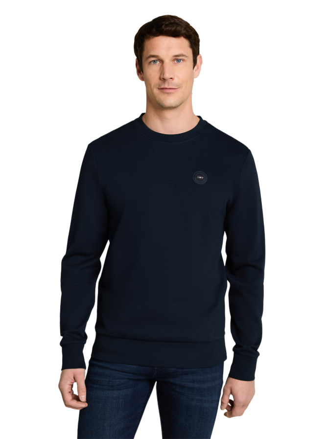 Tom Tailor Casual Pullover mit kleinem Logo-Badge bei Robert Ley