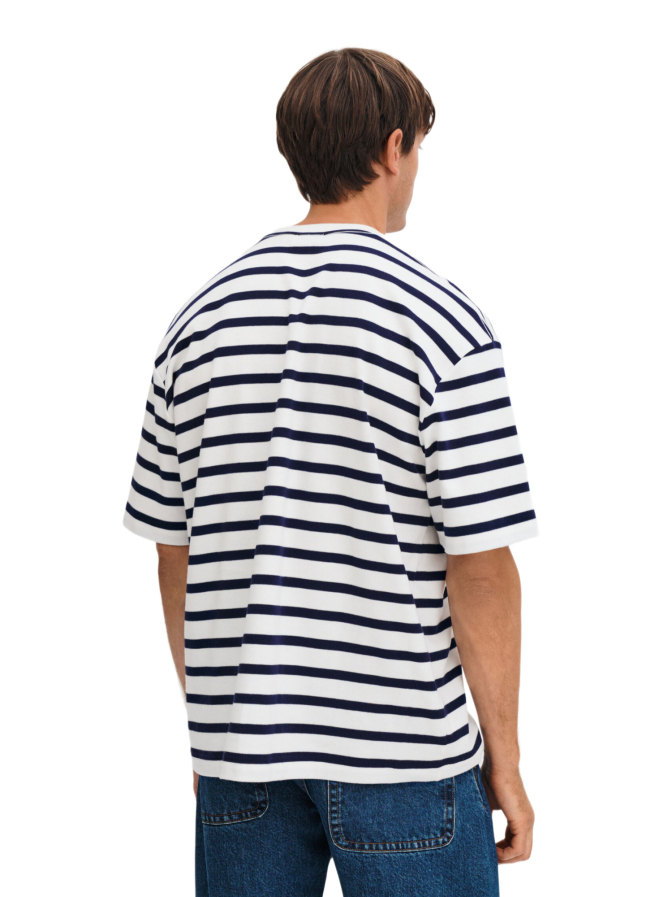 Filippa K Gestreiftes Oversize T_Shirt bei Robert Ley