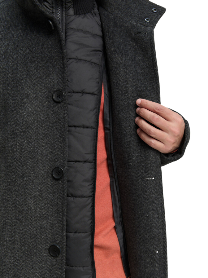 Tom Tailor Casual Mantel mit abnehmbarer Innenjacke bei Robert Ley