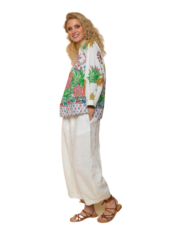 Emily Van Den Bergh Tunika- Bluse mit Ballonärmel bei Robert Ley