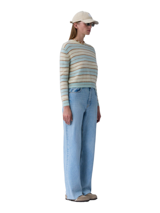 Guest in Residence Kaschmirpullover Grizzly Stripe Crew bei Robert Ley