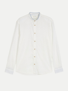 Tom Tailor Casual Leinenhemd mit Stehkragen 20000-White bei Robert Ley