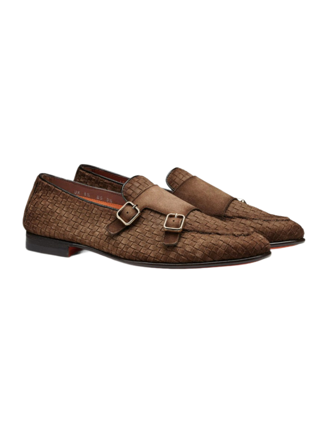 Santoni Doppelmonk in Flecht-Optik bei Robert Ley