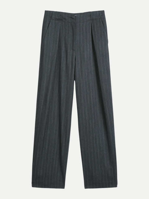 Marc O'Polo Nadelstreifen-Hose Barrel aus Schurwolle-Mix bei Robert Ley