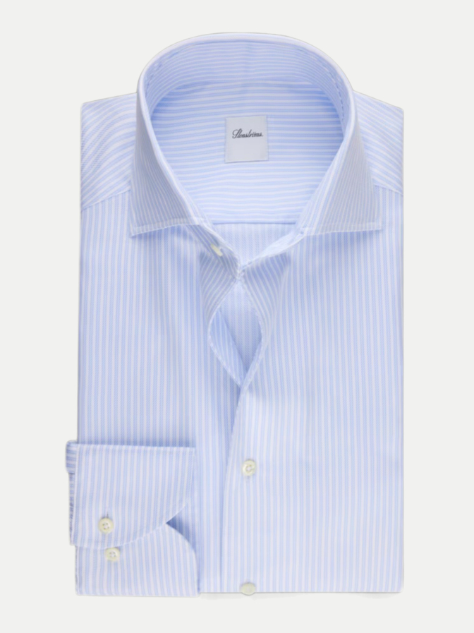 Stenströms Gestreiftes Twill-Hemd bei Robert Ley