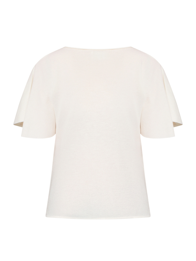 Cartoon T-Shirt mit Rüschenärmel bei Robert Ley