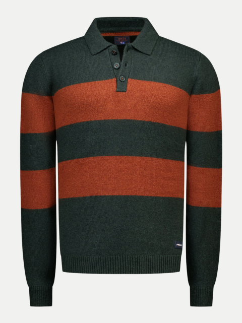 NZA New Zealand Auckland Rugbyshirt mit Streifenmuster bei Robert Ley