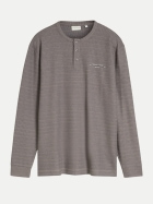 Tom Tailor Casual Sweatshirt spacedye 40938-taupe blue inject structure bei Robert Ley