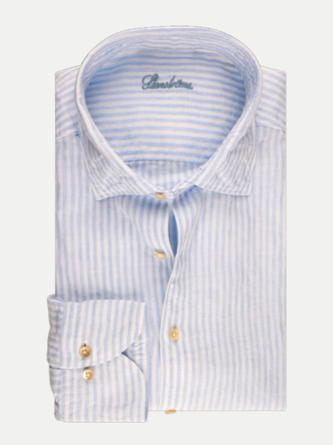 Stenströms Modern-Fit Leinenhemd Fitted Body bei Robert Ley