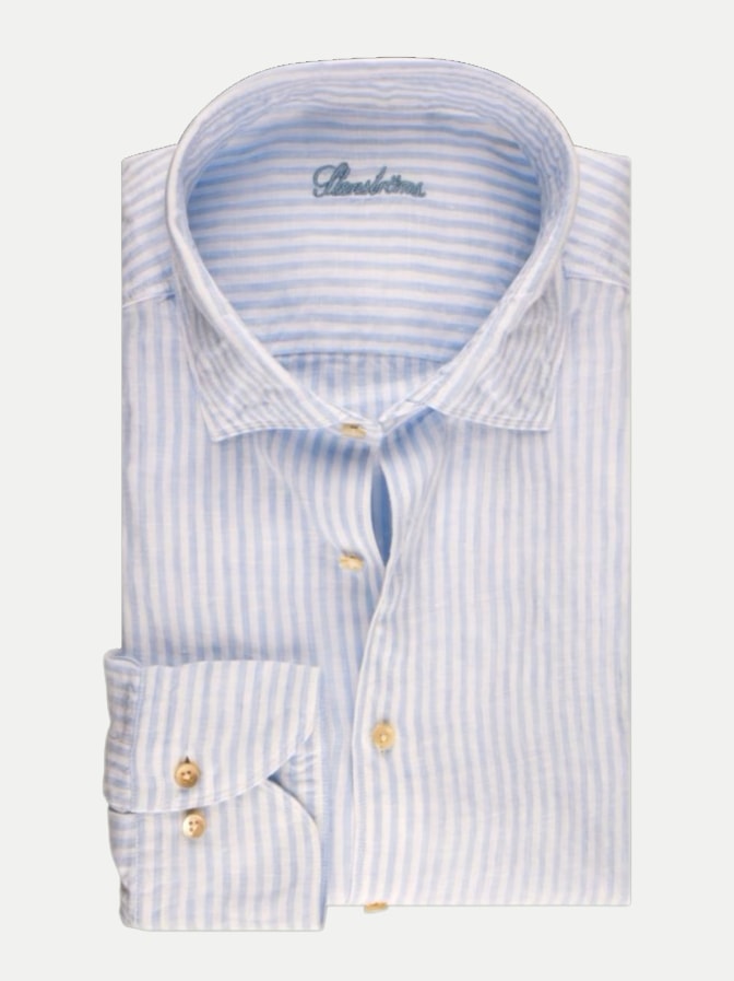 Stenströms Modern-Fit Leinenhemd Fitted Body bei Robert Ley