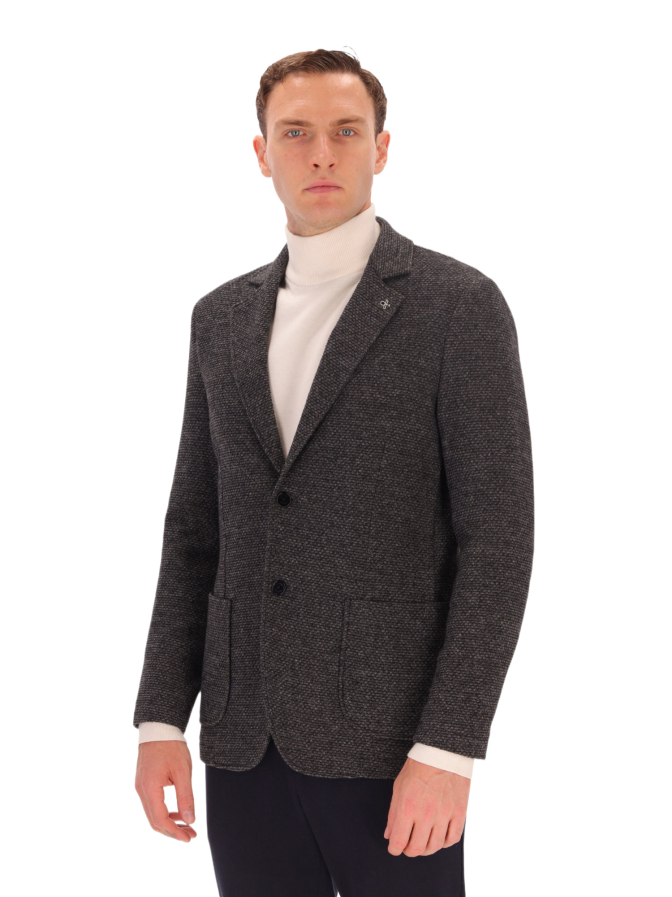 Distretto12 Jersey-Sakko mit Struktur bei Robert Ley