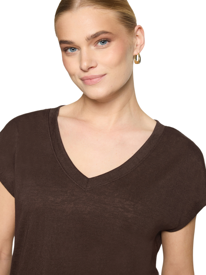 Zero Basic-T-Shirt mit V-Ausschnitt bei Robert Ley