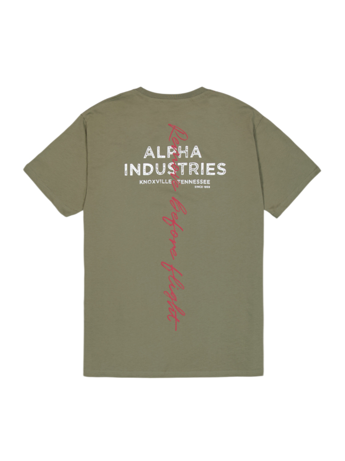 Alpha Industries T-Shirt mit Back-Signature bei Robert Ley
