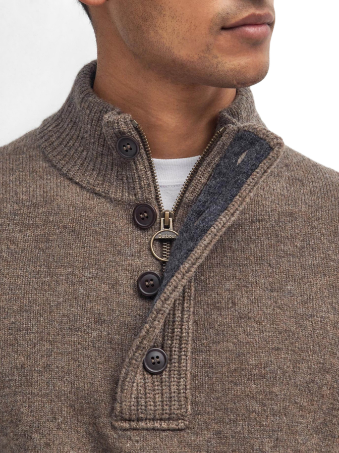 Barbour Wollpullover mit Troyer-Kragen bei Robert Ley