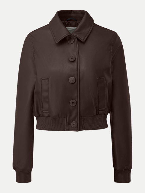 Q/S designed by Cropped Blouson in Lederoptik bei Robert Ley