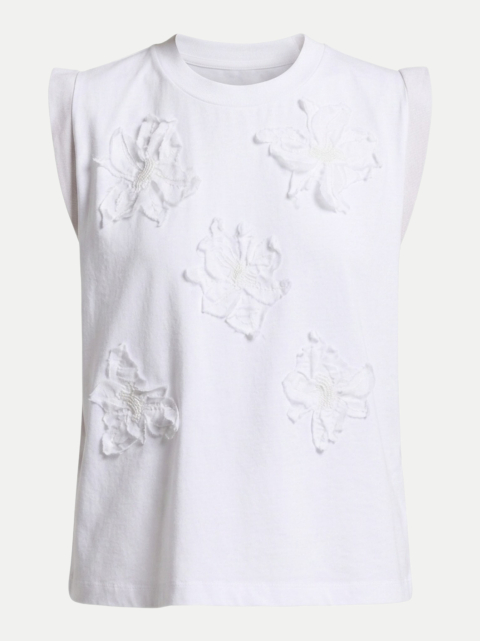 Peserico T-Shirt mit Blütenblättermuster bei Robert Ley