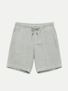 Alberto Tapered-Fit Leinenshorts House-K 825-blue bei Robert Ley