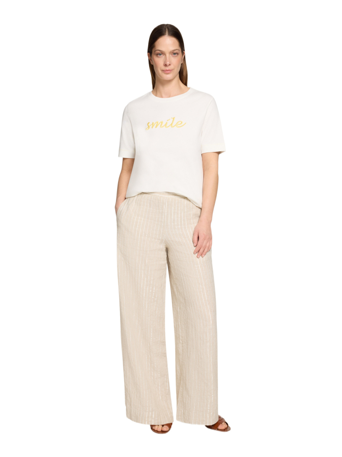 Cartoon T-Shirt mit Schriftzug Smile bei Robert Ley