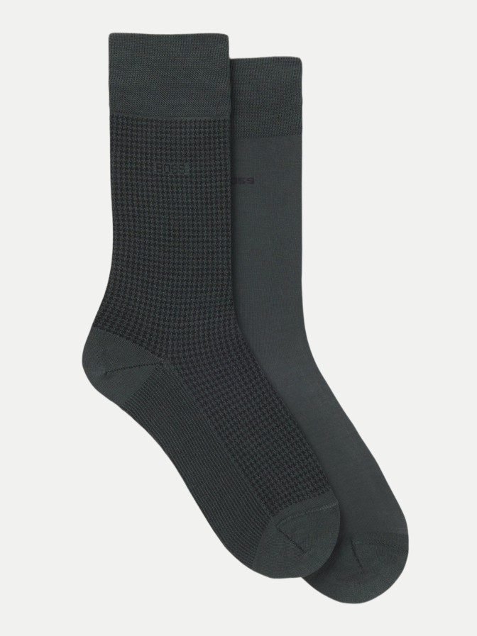 BOSS Zweier-Pack Socken Houndstooth bei Robert Ley
