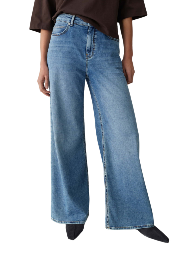 Opus Pants Palazzo Jeans Mari willow mit Powerstretch bei Robert Ley