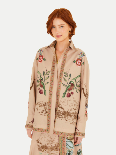 Farm Rio Bluse mit romantischen Allover-Print bei Robert Ley