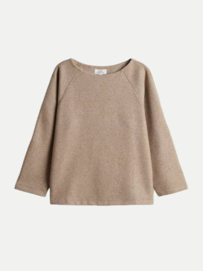 Opus Sweatshirt Gusera mit feiner Mélange Optik bei Robert Ley