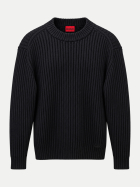 HUGO Pullover Sribban 001-Black bei Robert Ley