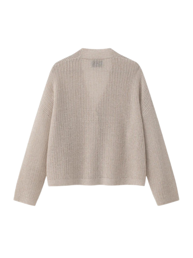 LU REN Strickjacke Hanashobu aus Leinen-Kaschmir-Mix bei Robert Ley