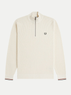 Fred Perry Troyer mit Waffel-Struktur 170ecru bei Robert Ley