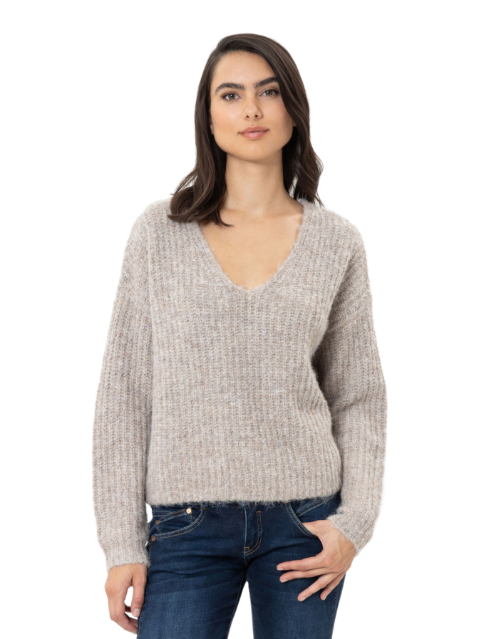 Herrlicher Strickpullover Lini Cropped bei Robert Ley
