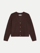 Marc O'Polo DENIM Relaxed-Fit Cardigan 6929-Burnt Aubergine bei Robert Ley