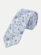 Prince Bowtie Krawatte mit Floralem Muster 7cm 3300-H-BLAU bei Robert Ley