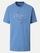 Casamoda T-Shirt mit Schriftzug 180-180 blau bei Robert Ley