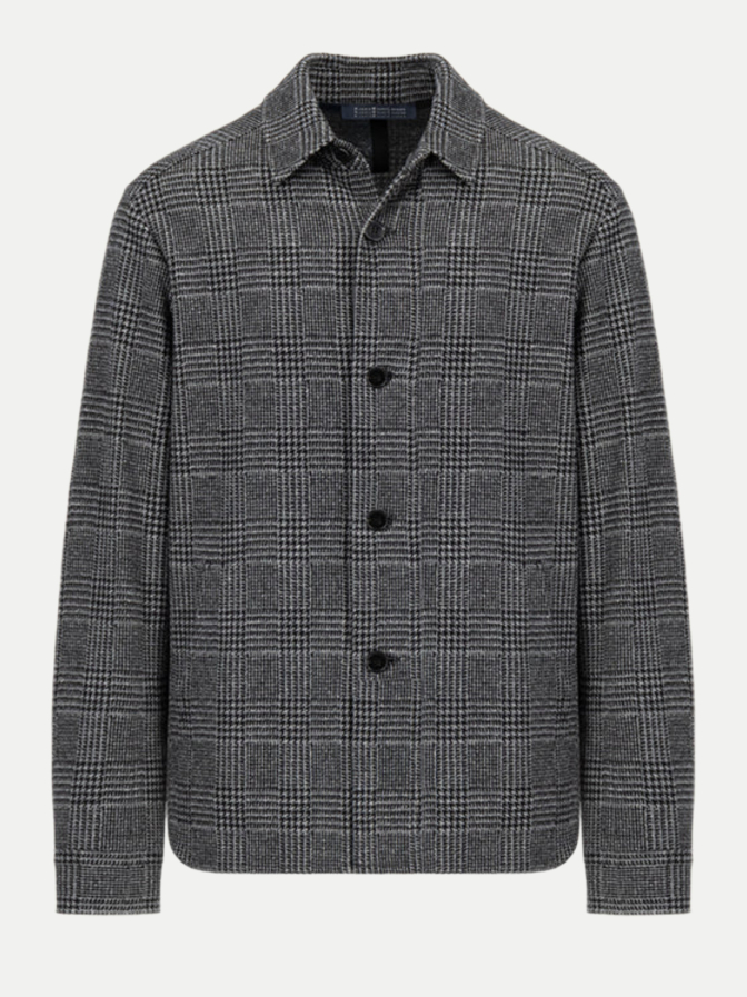 Harris Wharf London Hemdjacke im Salz- und Pfeffermuster bei Robert Ley