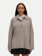 EDITED Pullover Laiani Jumper beige melange/-beige melange/ taupe bei Robert Ley