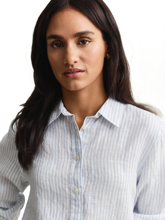 Gant Leinen Bluse mit Streifen bei Robert Ley