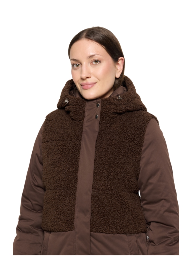 Cartoon Steppjacke mit Teddy-Details bei Robert Ley