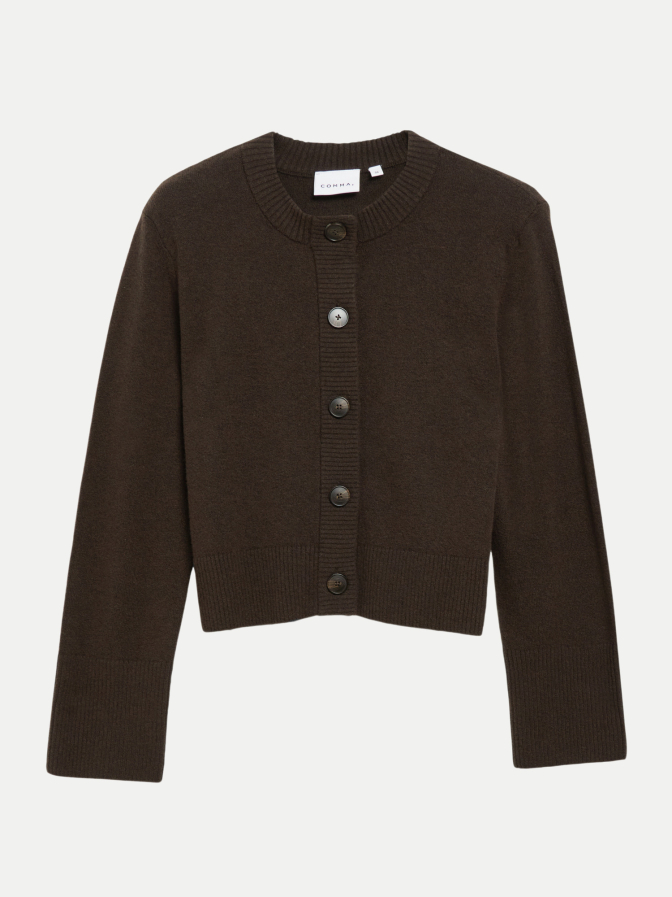 Comma Strickjacke mit  Knopfleiste bei Robert Ley
