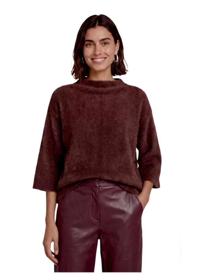 Zero Sweatshirt in Fell-Optik bei Robert Ley