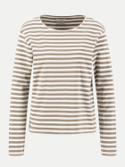 Fynch-Hatton Langarmshirt mit Streifenmuster 732-DUSTY GREEN bei Robert Ley