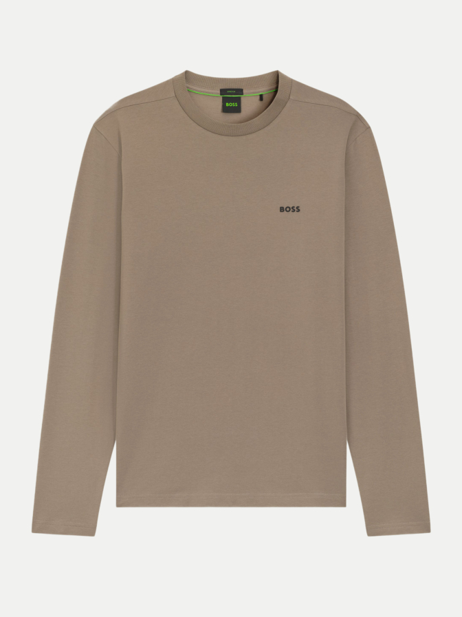 Boss Green Langarmshirt mit Kontrast-Logo bei Robert Ley