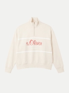 s.Oliver RED LABEL s.Oliver x Heidi Klum: Troyer-Sweatshirt mit Logo 07D2-WHITE bei Robert Ley