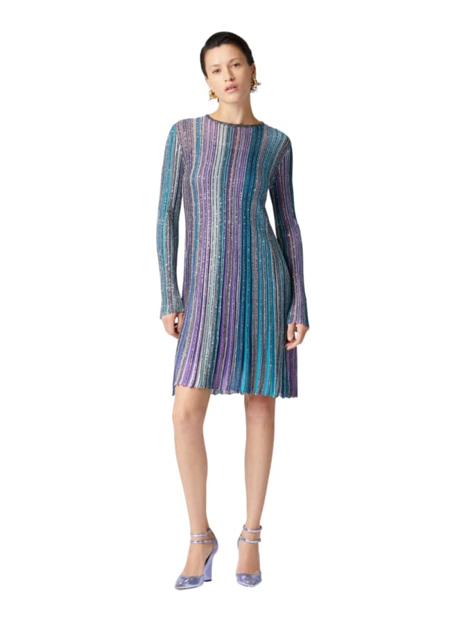 MISSONI Plisseekleid mit Pailletten bei Robert Ley