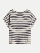 Opus Gestreiftes Jerseyshirt Sostal in Strickoptik 60020-coal blue bei Robert Ley