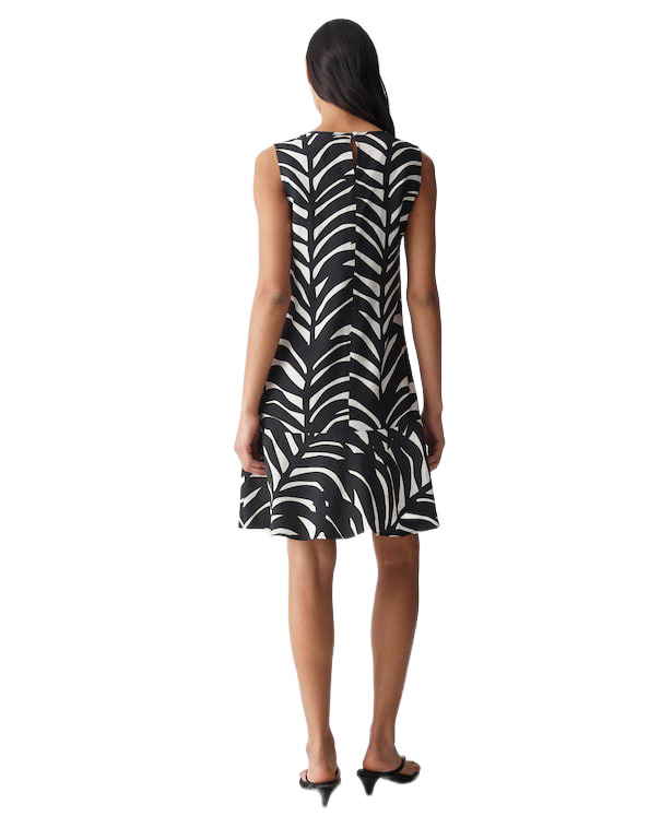 Opus Printkleid Wenola leaves mit angesetzten Volant bei Robert Ley
