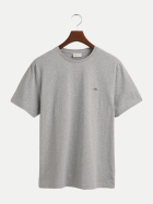Gant T-Shirt mit Logostickerei 93-GREY MELANGE bei Robert Ley