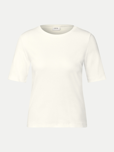 CECIL Basic Rippstruktur T-Shirt bei Robert Ley