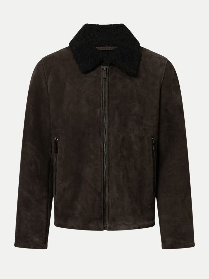 Strellson Lederjacke mit Lammfell-Optik bei Robert Ley